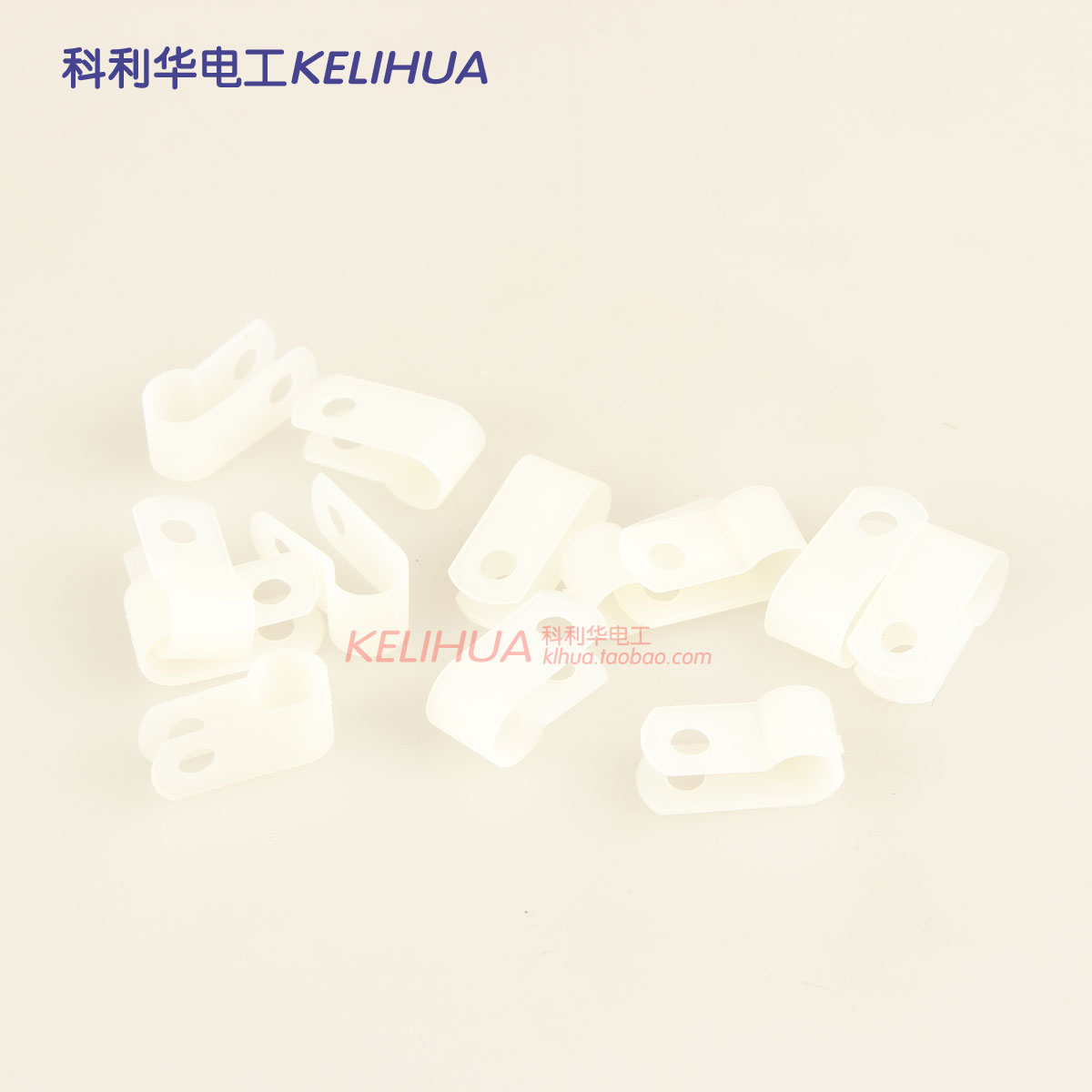 R type wire clamp 6.4mm fixed wire clamp, press wire clamp, thread clamp, wire clamp, fixed wire clamp, 25 sets
