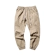 GBOY mùa đông rắn màu retro dây rút chân quần xu hướng thanh niên lỏng lẻo quần thường xuyên quần harem Nhật Bản