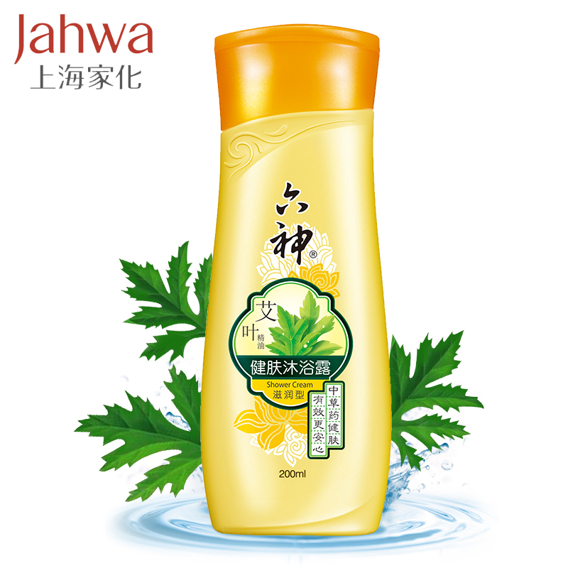 上海家化六神艾叶健肤沐浴露(滋润型)450ml