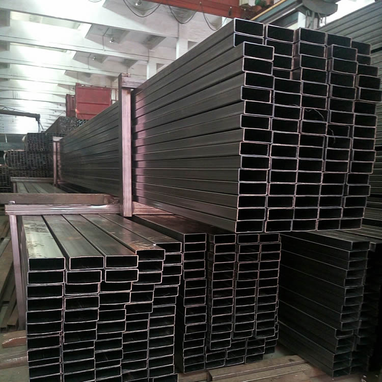 4x6 square steel rectangular steel pipe 50*90mm iron pipe 100*60 mm rectangular tube 80x120 cut flat tube