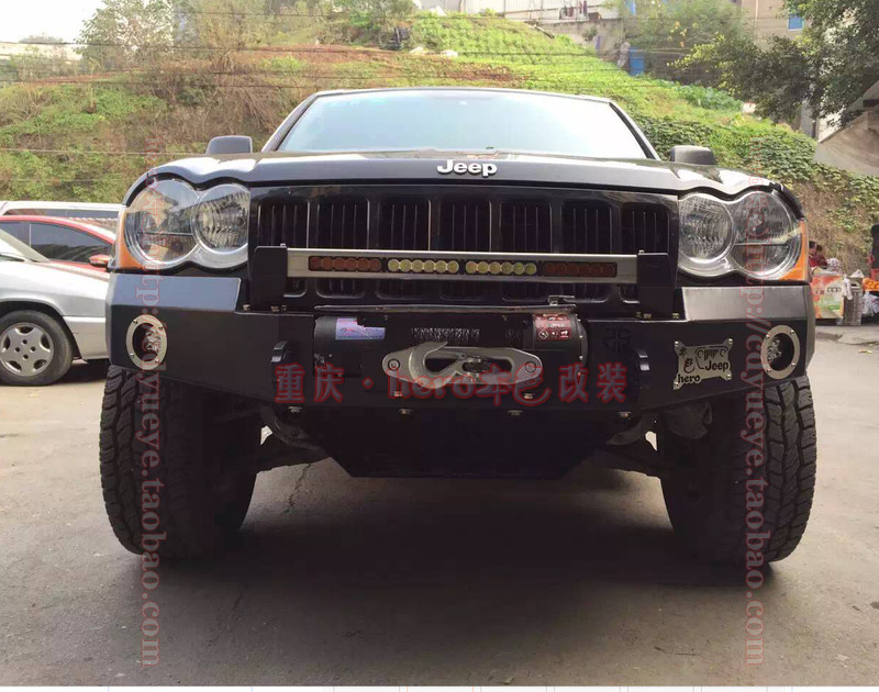 JEEP Grand Cherokee retrofit the front lever winch front bar big cut competitive front bar true color retrofit