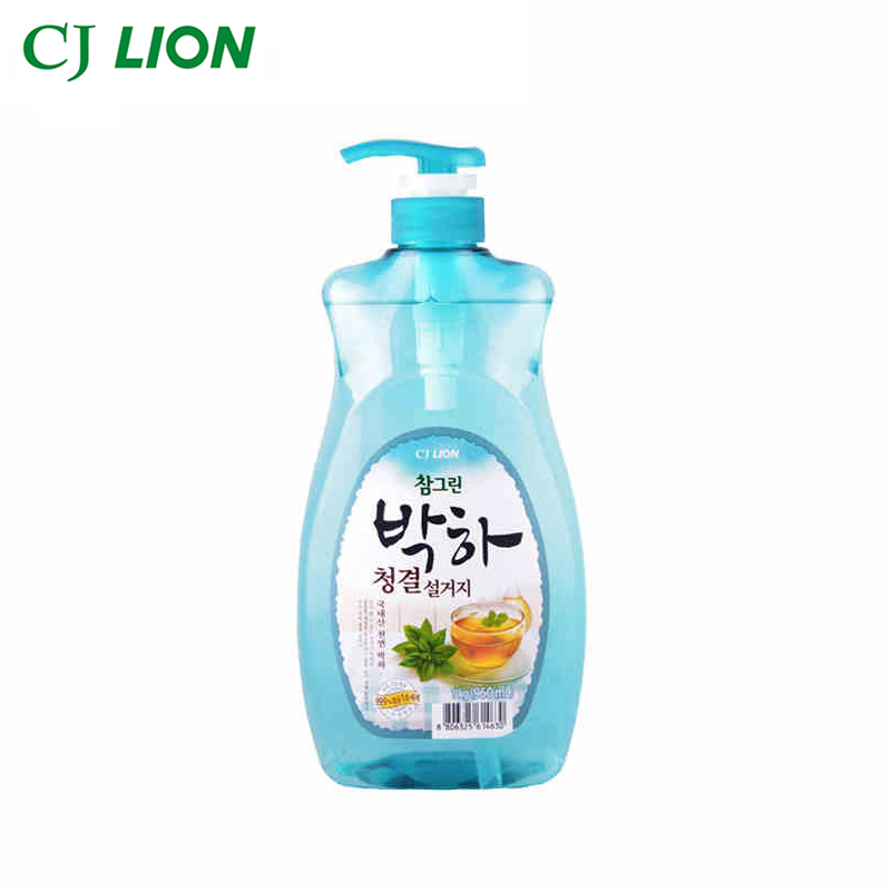 希杰狮王CJLION韩国进口常绿秀手薄荷洗涤剂蔬果剂奶瓶剂1.2kg