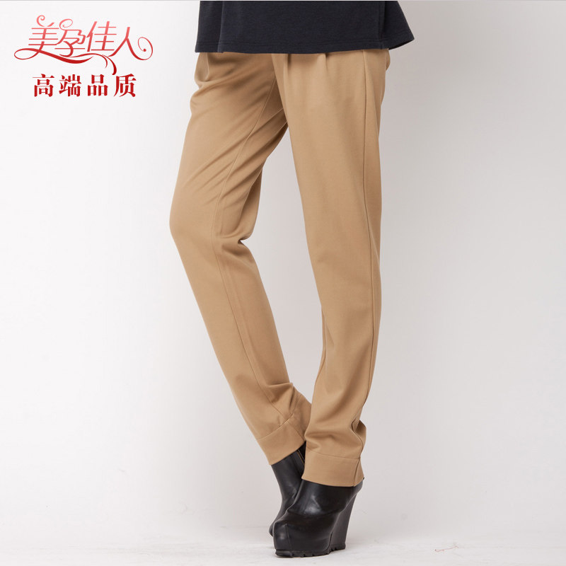 Pregnancy Woman Dress Autumn Dress Pregnant Woman Pants Spring Autumn Pregnant pregnant woman pants trousers belly pants Korean version Fashion smoke pipe pants 2217