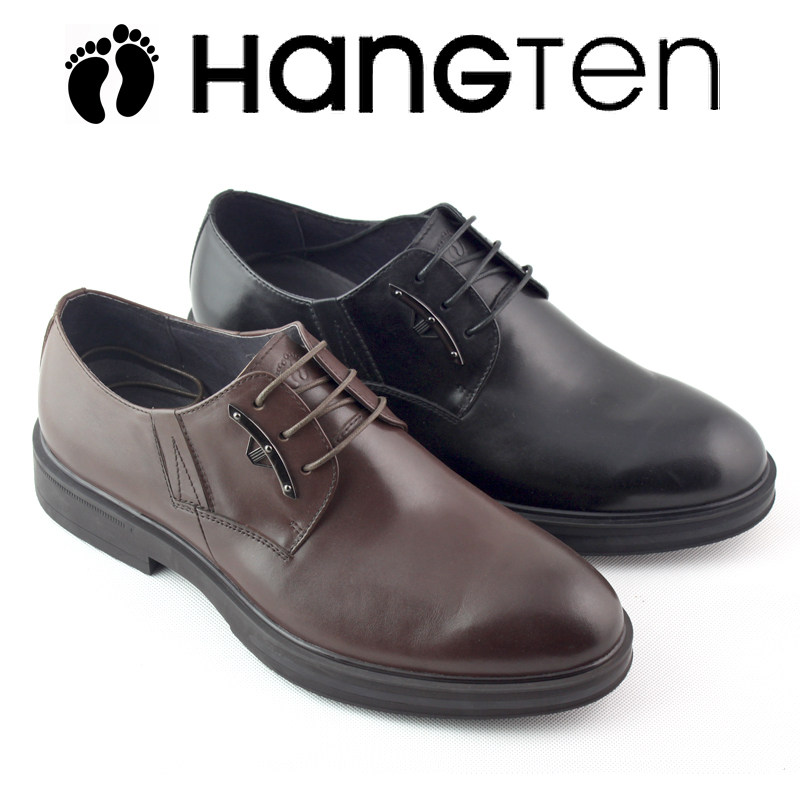 HANGTEN American Jubilant Counter Spring and Autumn First Layer Leather Business Deep Mouth Men's Singles Shoes H0531101