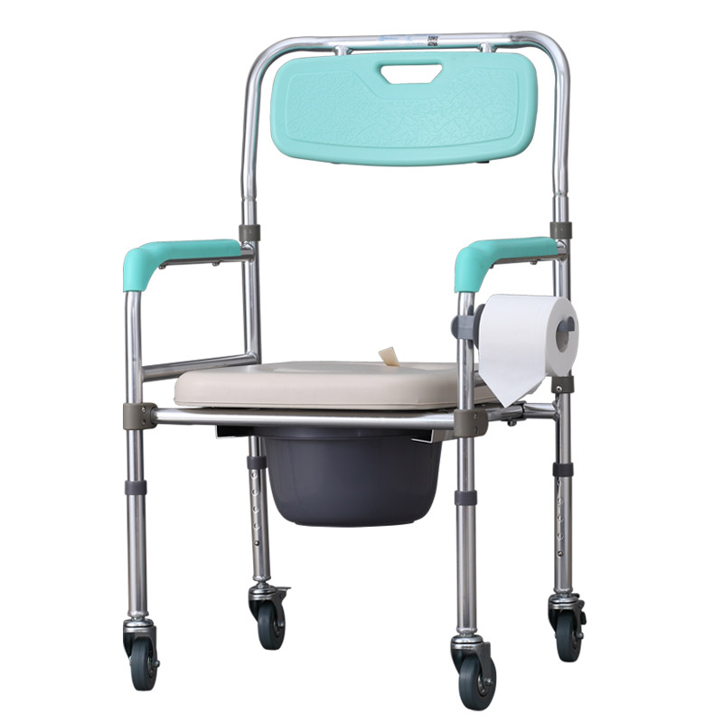 雅德 坐厕椅YC7800L 老人坐便器 可折叠座厕 老年靠背 孕妇坐便椅