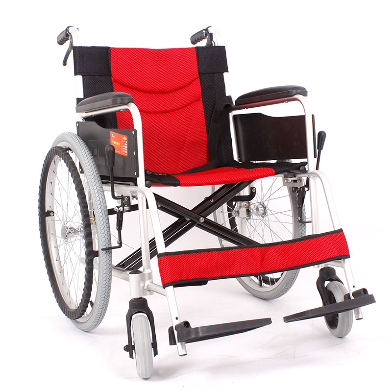 津互帮加厚可折叠轮椅轻便易携带代步车残疾人手动轮椅车带手刹TL