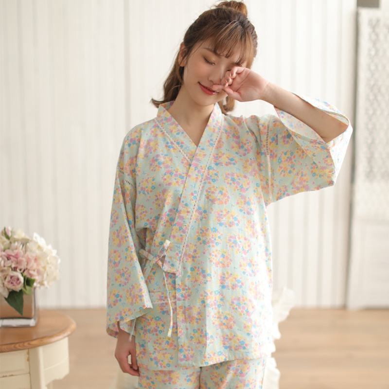 Pyjama pour femme en Coton à manches - Ref 2995220 Image 4
