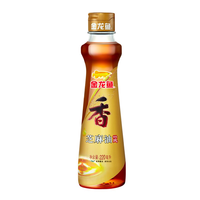 【天猫超市】金龙鱼 100%纯芝麻油220ml 凉拌香油