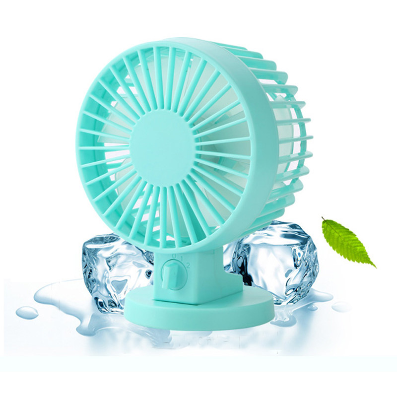 Mini Usb Double Leaf Fan Portable Mute Small Fan Office Desktop Electric Fan