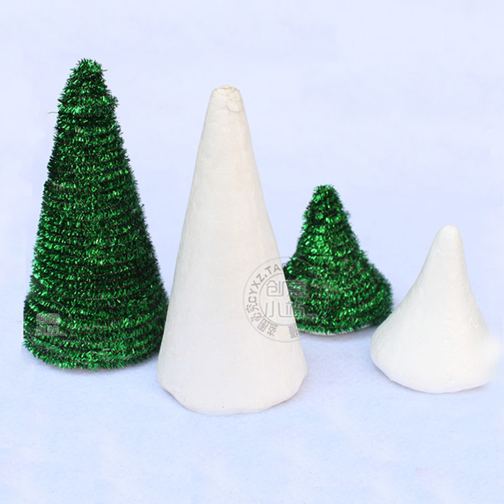 Triangle Round Cone Foam Ball White DIY Accessories Handicraft Christmas Tree Beauty Works District Material Kindergarten
