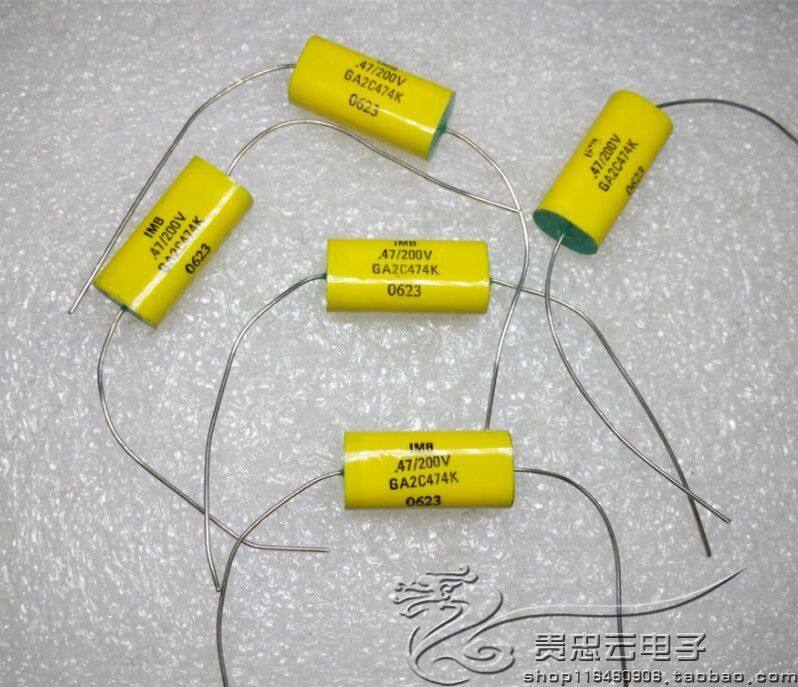 New American IMB green head 200V0 47UF 474K advanced fever coupling film capacitor