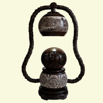Hainan-style coconut carvings creative fragrant table lamps practical home accessories plant craft gifts