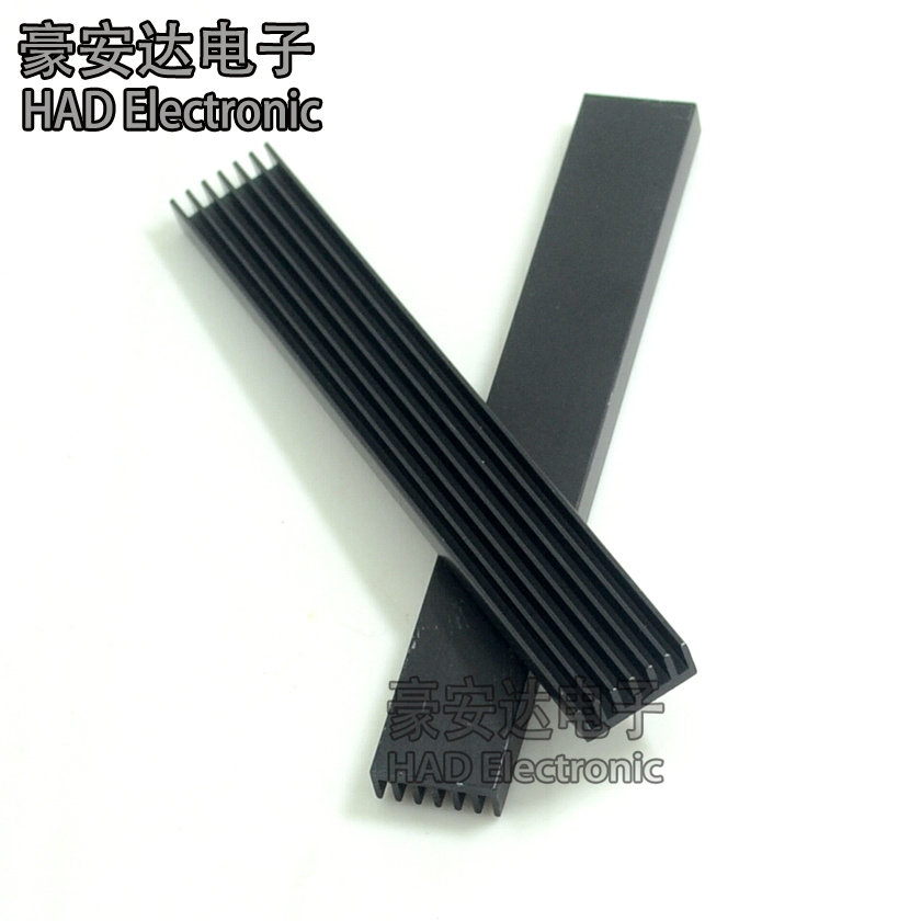 ?优质电子散热器 铝散热片 DIY散热条 100*14*6MM 现货