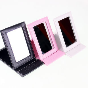 Sophisticated polyurethane handheld folding mirror, South Korea, 3 colors