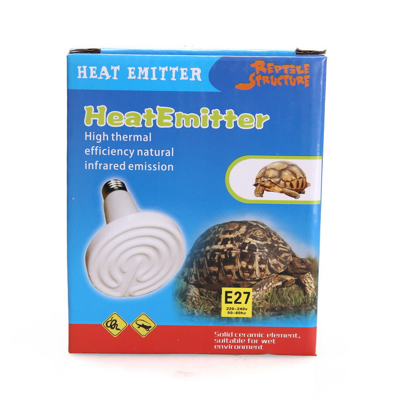 波奇网 小宠用品爬虫陆龟箱蜥蜴夜灯保温灯UVA陶瓷加热灯50w