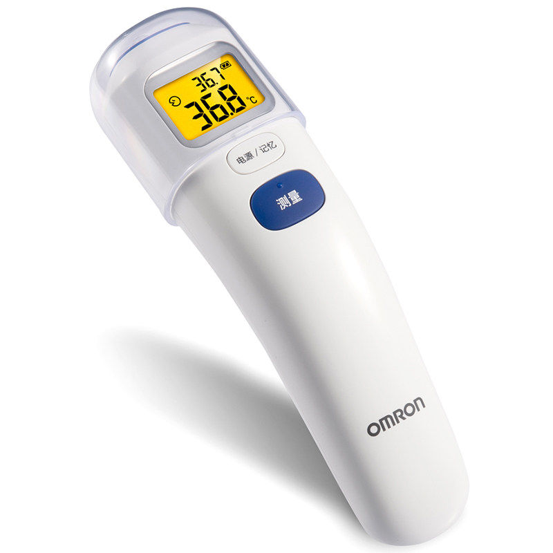 送退热贴 欧姆龙婴儿额温枪 宝宝红外体温计家用温度计儿童体温枪