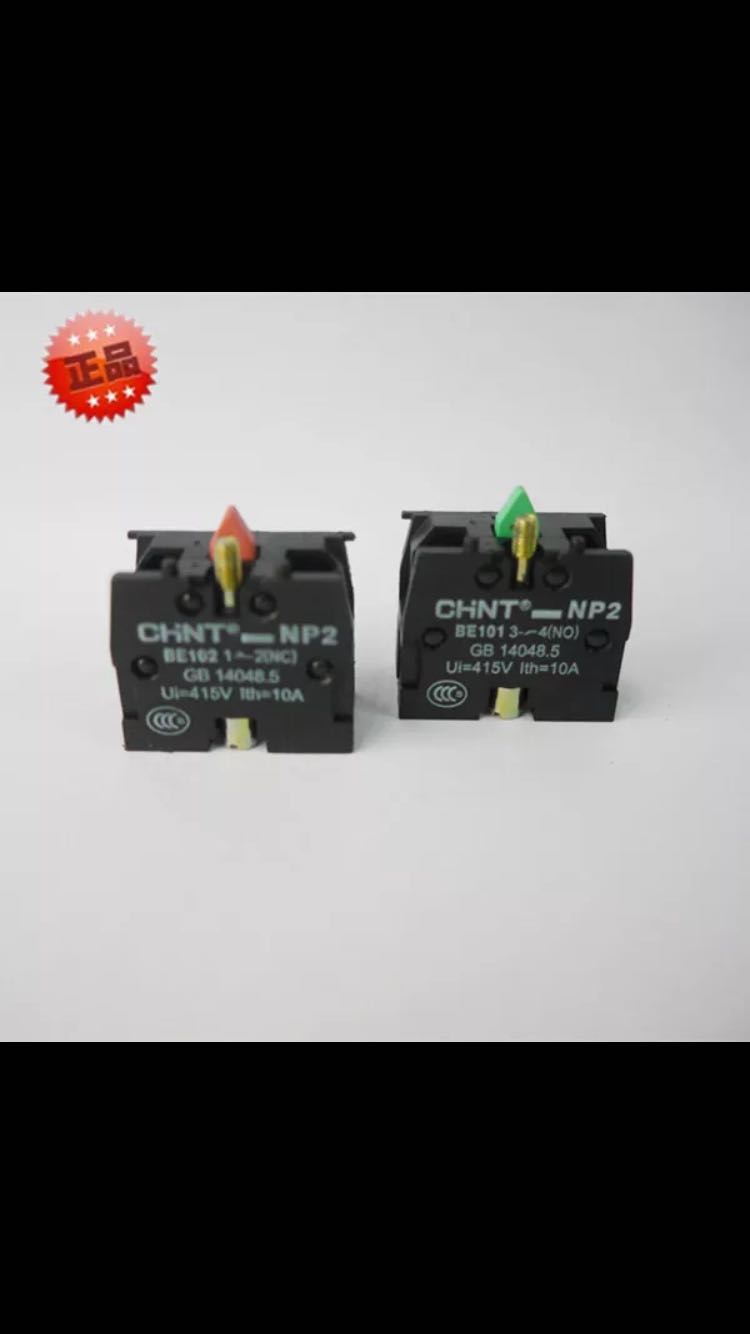 Chint button contact np2-be101 102