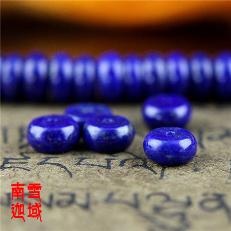 Natural Lapis lazuli 6*3MM8MMAAAA Imperial green loose pearl spacer diy accessories-single price