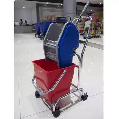 Chaobao Premium Single Bucket Water Truck Hotel Home Home Handpress Squeeze Mop Bucket Office Office Office