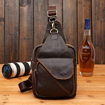 New fashion chest bag Korean fashion trend mens casual shoulder bag shoulder bag outdoor sports backpack retro running bag