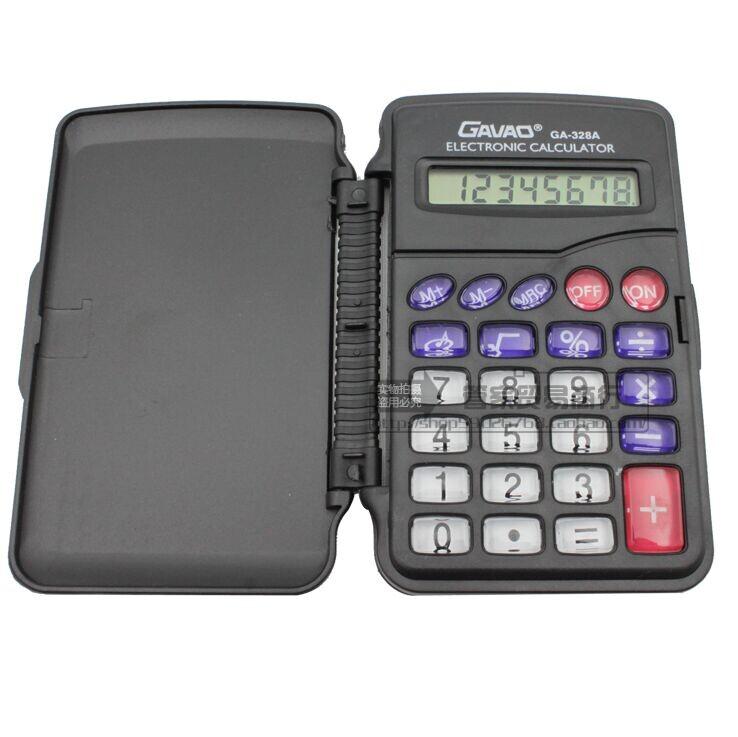 Jiawei Jii 328A Calculator Pocket Palm Upper Side Flip Calculator Electronic Calculator