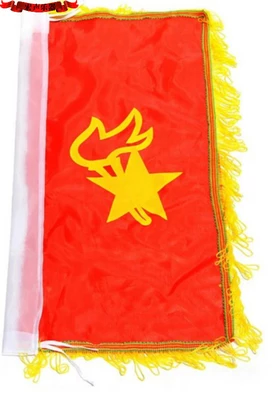 Wave Musical Instrument Silk Cloth Conductor Flag Young Pioneers Military Band Conductor Flag Conductor Flag Signal Flag Treasurer Recommended