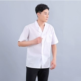 Тонкая белая летняя униформа медсестры для работы подходит для мужчин и женщин, короткий рукав