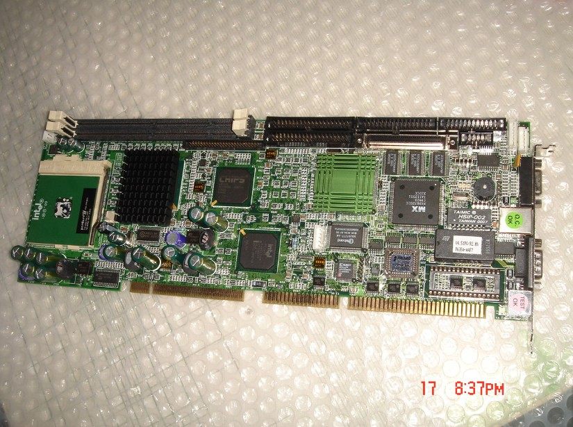 New HampPEAK-635 integrated SCSI full-length P3 industrial computer board with good color