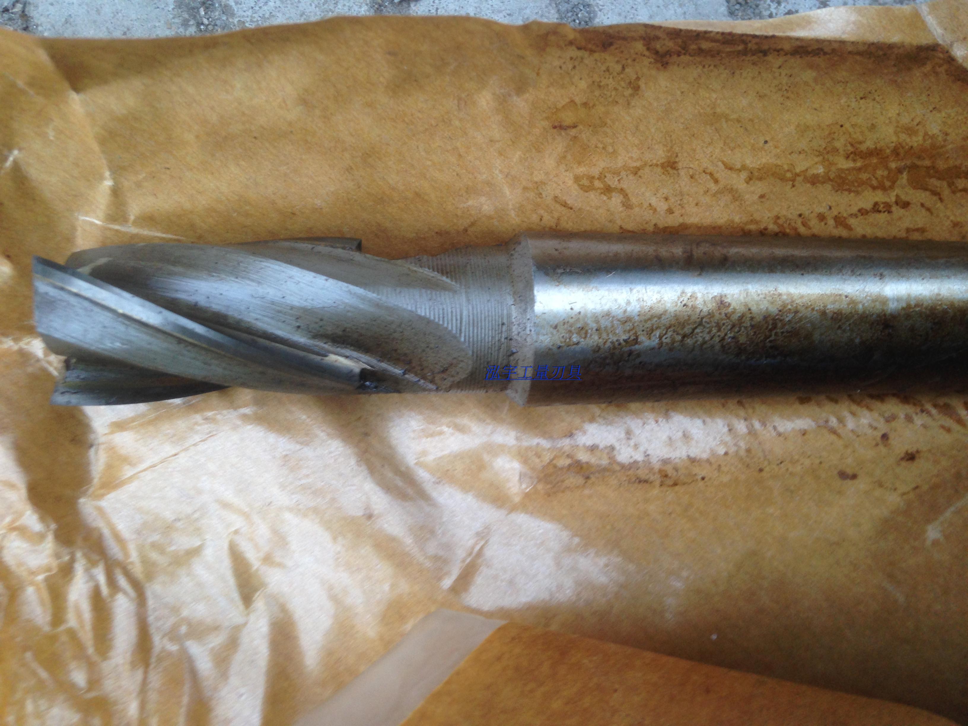 Cone shank hard alloy spiral lengthened vertical milling cutter four-edge six-edged mm40 50mm