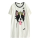 Puppy in nightdress lỏng tay áo ngắn ngọt ngào dễ thương sinh viên đồ ngủ nữ mùa hè bông hoạt hình kích thước lớn váy ngủ