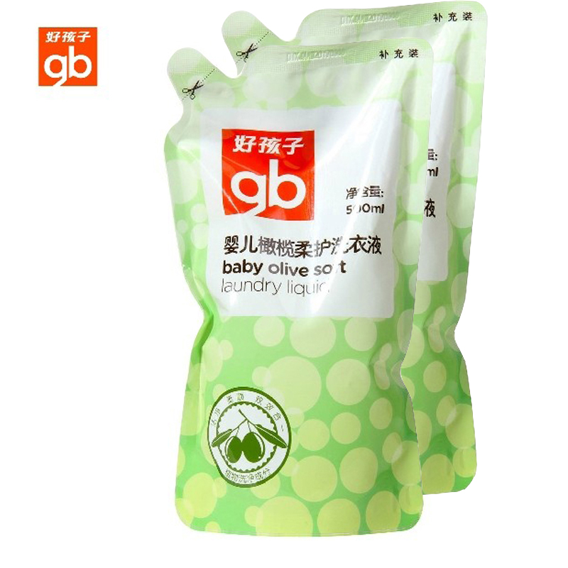 goodbaby好孩子婴儿专用洗衣液 宝宝橄榄柔护洗衣液补充装 1000ml