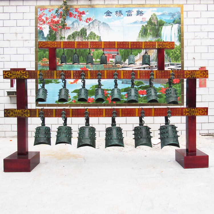 Three - story Zeng Hou B - bell Bronze Antiquitous Battle Country Chronicle Classical Music Play Prop TV drama