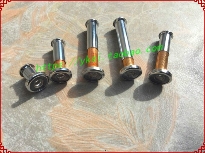 Zinc alloy metal cat eye ultra high-definition optical wide angle indoor door door cat eye 14mm pipe diameter door mirror