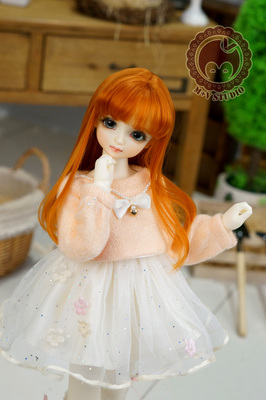 taobao agent [Meow House] Warm warm marshmallow spring daily small dress 4 points 1/4 msd baby clothes MDD spot