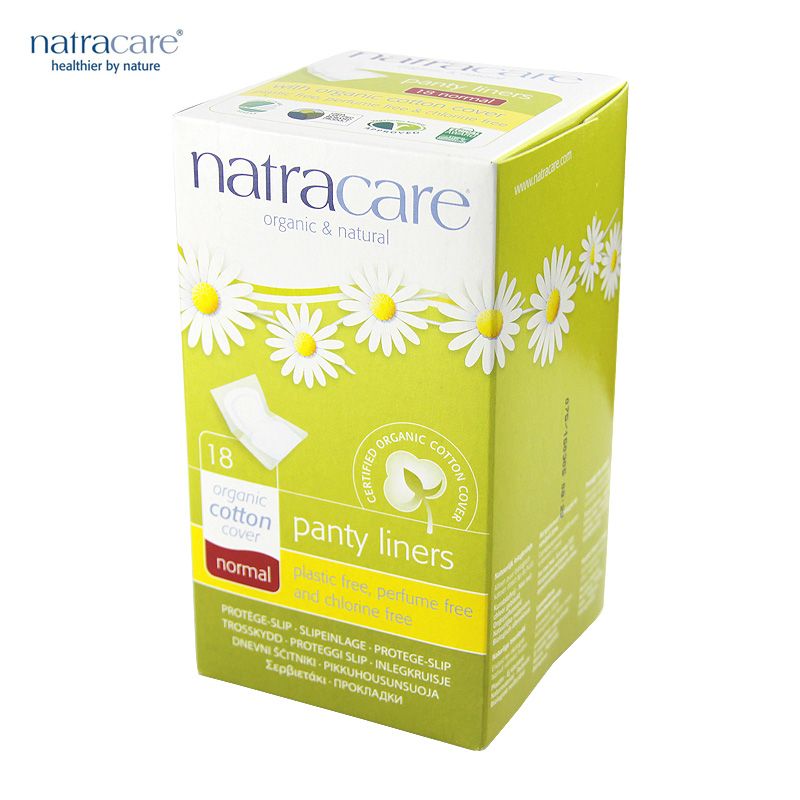 奈卡 natracare 瑞典原装进口 有机棉护垫 -独立包装 普通型 18片