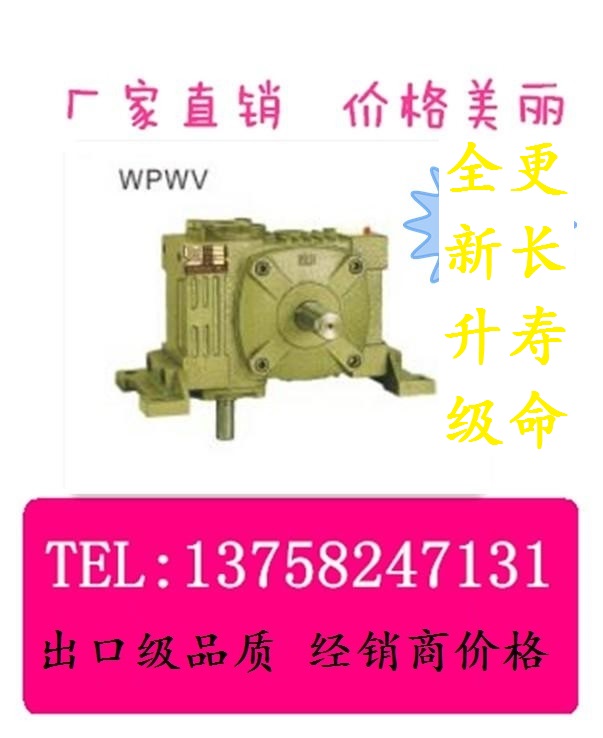 WPWVT worm gear Worm Rod Reducer Iron Shell Vertical Reducer Entry Shaft Downward Horizontal Out Shaft Worm Rod Reduction Box