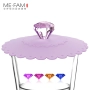 Mi Fan Lace Diamond Cover Silicone Dust Cup Cover Bowl Cover Thân thiện với Môi trường và Không độc hại - Tách bình giữ nhiệt lock&lock 1l