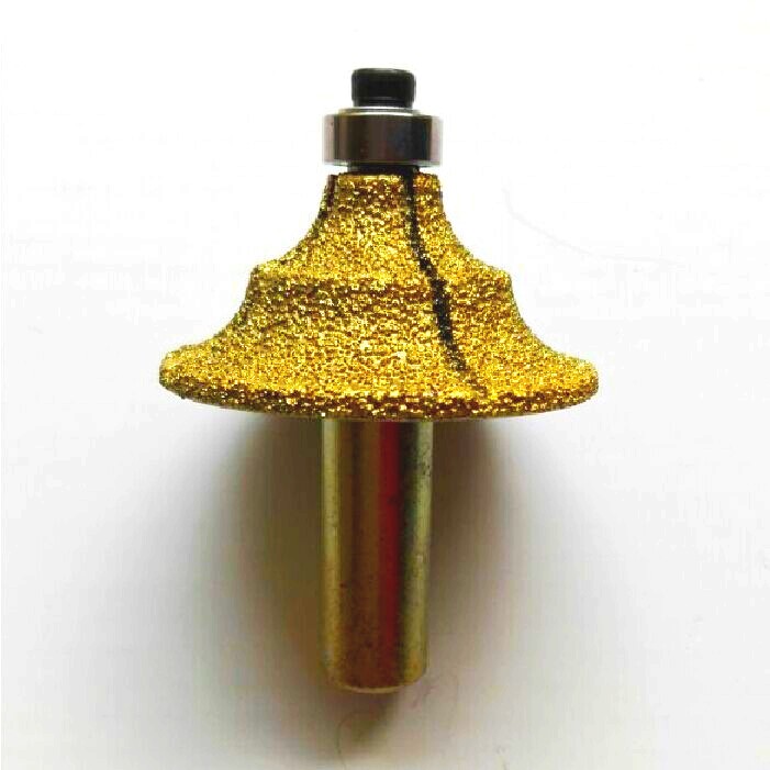 Hengli quartz stone tool head Ou-style 2 side type knife head double-arc tool head quartz stone machined special-shaped brazing milling cutter