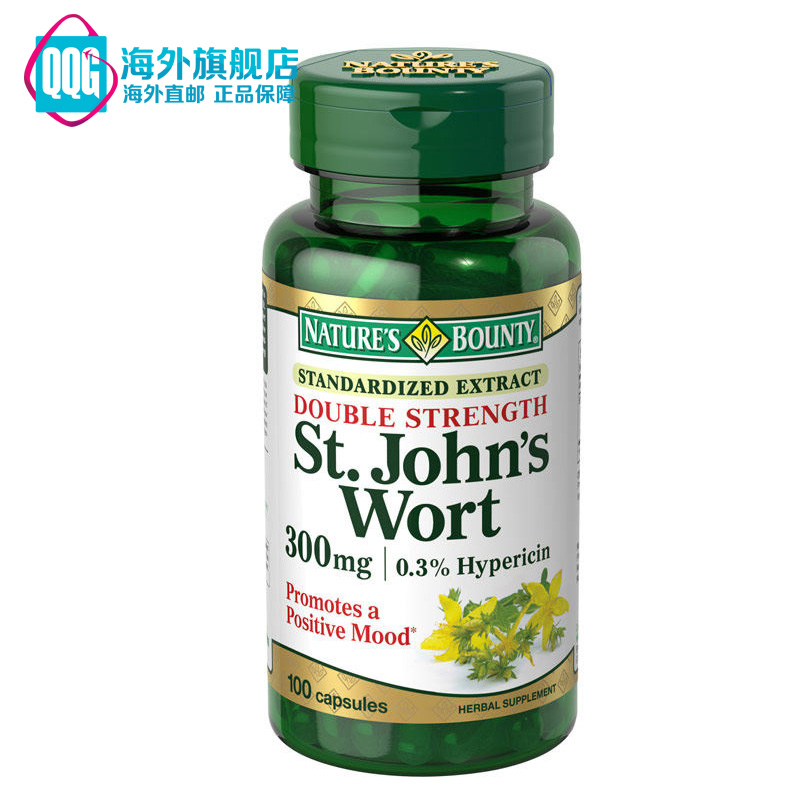 Nature’s Bounty/自然之宝圣约翰草提取物胶囊100粒