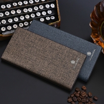 New Trend Mens Wallet Long style Han version Youth Fashion Multi-location leather clip Business ultra-thin Student Money clip Chaogue