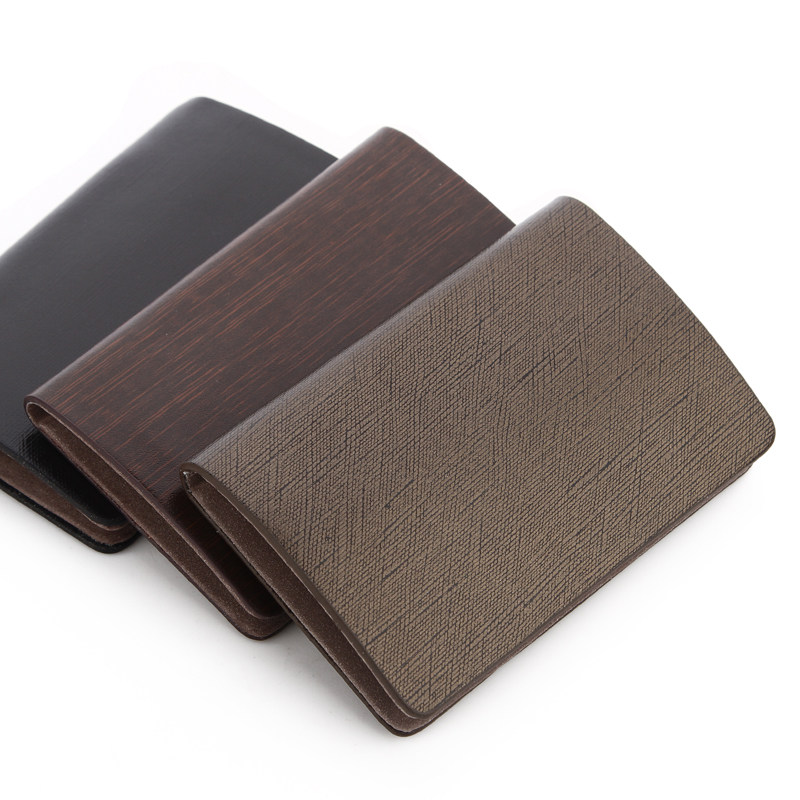 Counter Italian imported cowhide wear-resistant leather men's business card holder business fashion business card case can be engraved