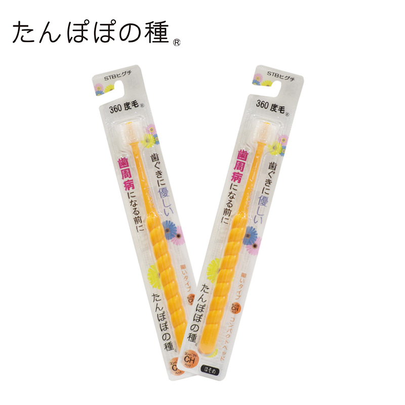 日本原装进口 蒲公英的种子 牙刷 CH 软毛 轻柔 清洁牙齿缝隙2支