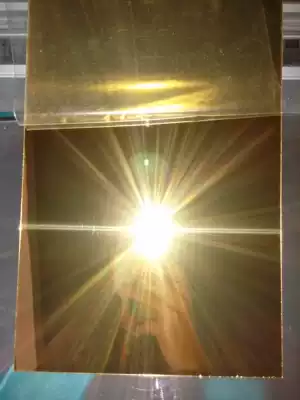 Light gold plexiglass plastic mirror acrylic PS color reflector panel 300X300MM