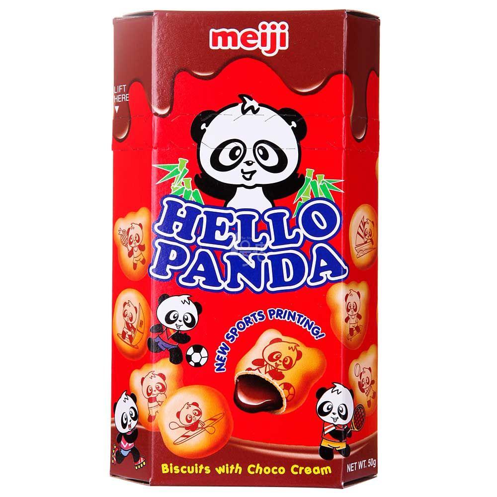 Meiji明治 熊猫巧克力夹心饼干 50g 新加坡