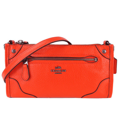 COACH 马车荔枝纹炼带扁斜背包 PayEasy官网直邮