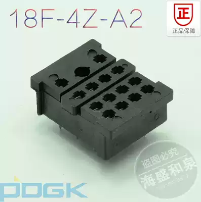 High quality relay base 18F-4Z-A2 with HH54P MY4N-J PCB solder seat 14 feet PY14-0 flame retardant