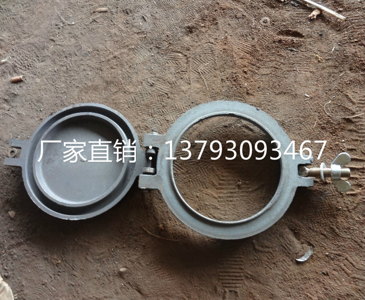 2018 Biomass round small furnace door biomass granules furnace door boiler accessories heat-resistant cast iron specifications