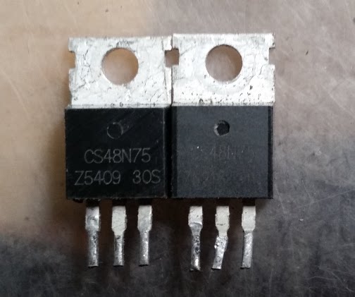 CS48N75 70VN tube electric vehicle controller 48V6 tube dedicated MOS TO-220 in-line field effect tube