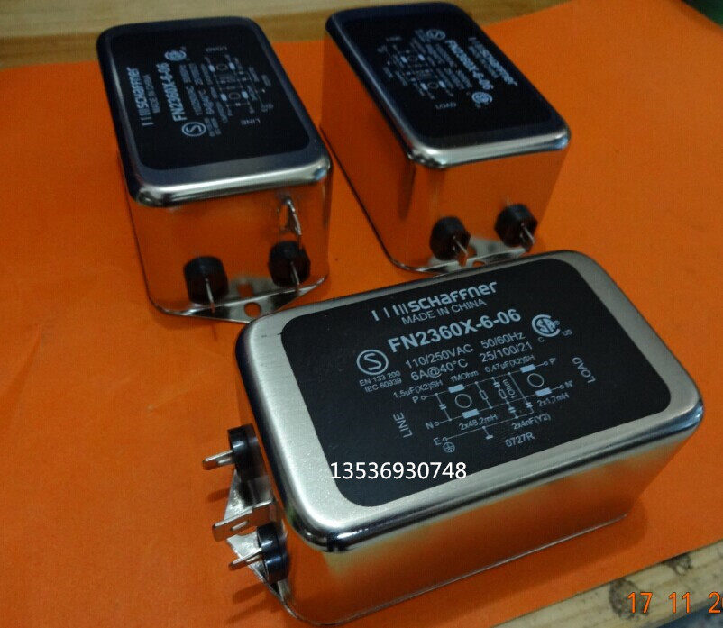 FN2360X-6-06 Schaffner double filter