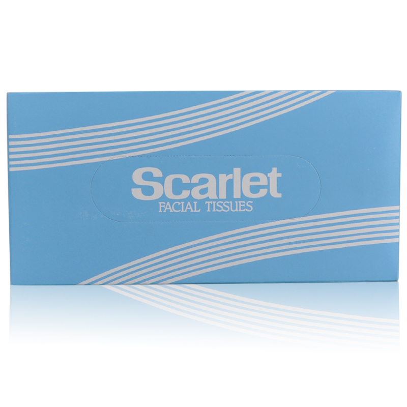 日本进口四国特级纸 Scarlet盒装面巾纸巾原木浆超薄柔软100抽